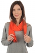 Cachemire et Soie accessoires scarva orange ensoleillee 170x25cm